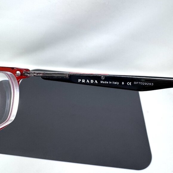 PRADA Red Eyeglasses Frame VPS 01B  AB9-1O1 54 [] 16 140 - Picture 11 of 16